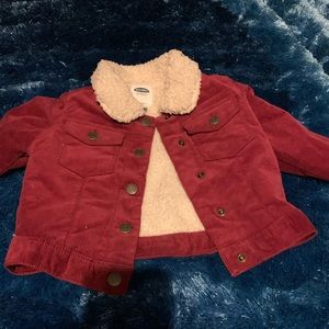Toddler wool and corduroy jacket